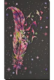 Bead Embroidery Kit on Art Canvas "Long journeys"