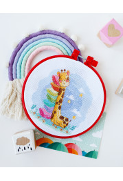 Cross Stitch Kit "Sleeping giraffe"