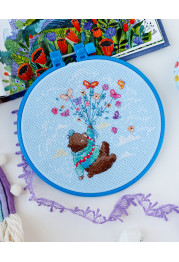 Cross Stitch Kit "Did they fly?"