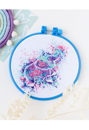 Cross Stitch Kit "Watercolor elephant"