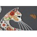 Main Bead Embroidery Kit Cat and moth (Deco Scenes), AB-794 by Abris Art - buy online! ✿ Fast delivery ✿ Factory price ✿ Wholesale and retail ✿ Purchase Great kits for embroidery with beads