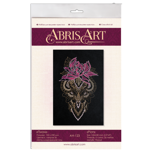 Cross-stitch kits Pion, AH-123 by Abris Art - buy online! ✿ Fast delivery ✿ Factory price ✿ Wholesale and retail ✿ Purchase Big kits for cross stitch embroidery