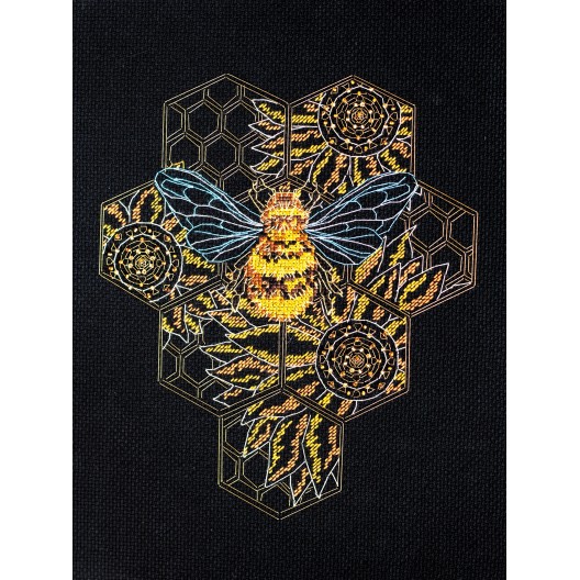 Cross-stitch kits Bee paradise, AH-124 by Abris Art - buy online! ✿ Fast delivery ✿ Factory price ✿ Wholesale and retail ✿ Purchase Big kits for cross stitch embroidery