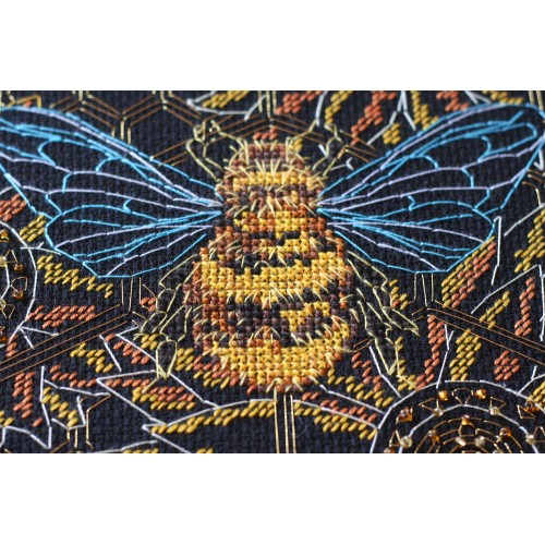 Cross-stitch kits Bee paradise, AH-124 by Abris Art - buy online! ✿ Fast delivery ✿ Factory price ✿ Wholesale and retail ✿ Purchase Big kits for cross stitch embroidery