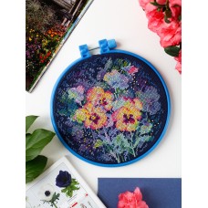 Cross-stitch kits Watercolor viola