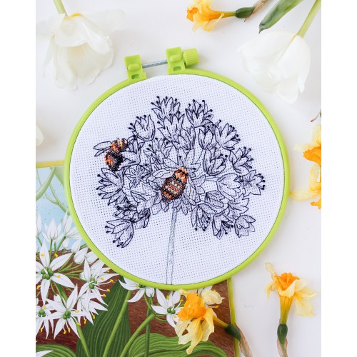 Cross-stitch kits Bees, AHM-049 by Abris Art - buy online! ✿ Fast delivery ✿ Factory price ✿ Wholesale and retail ✿ Purchase Kits-miniature for cross stitch