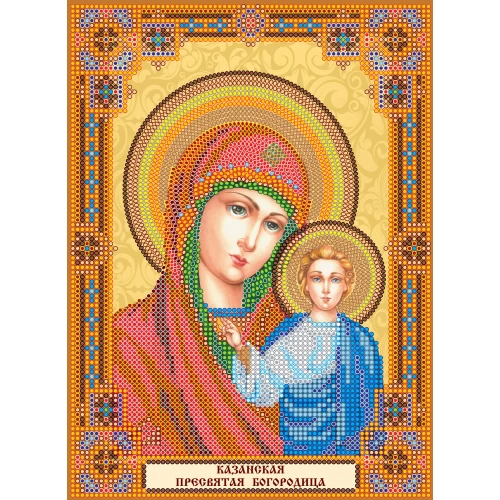 Icons charts on artistic canvas Home iconostasis «Our Lady», ACK-152 by Abris Art - buy online! ✿ Fast delivery ✿ Factory price ✿ Wholesale and retail ✿ Purchase The scheme for embroidery with beads icons on canvas