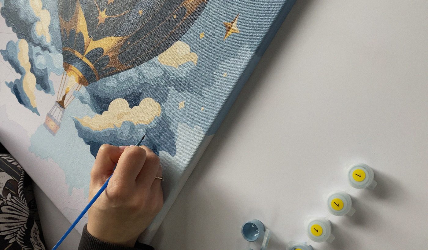 Розпис картини за номерами Abris Art на полотні з галерейною натяжкою акриловими фарбами