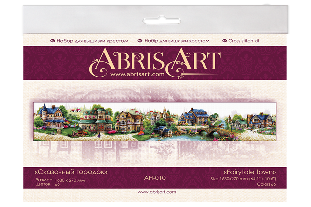 Crossstitch kits Fairytale town (Landscape), AH010 by Abris Art buy
