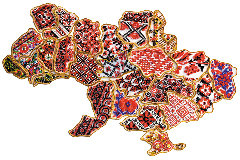 Kits for embroidery with beads "Map of Ukraine" Kherson region